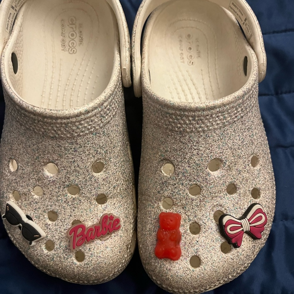 Kids Glitter Clogs